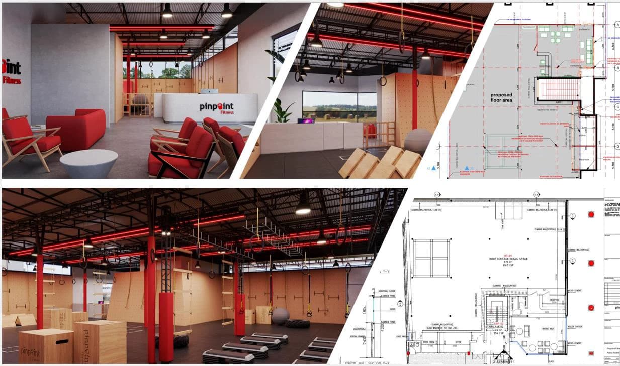 Architectural design and floorplan layout